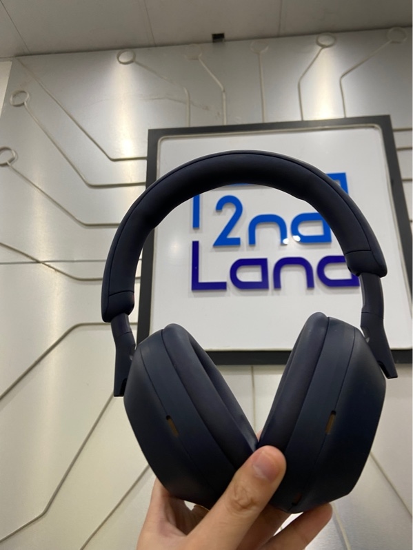 Tai nghe Sony WH-1000XM5 - Màu xanh đậm - Ngoại hình: 97% - Kèm Box + túi đựng