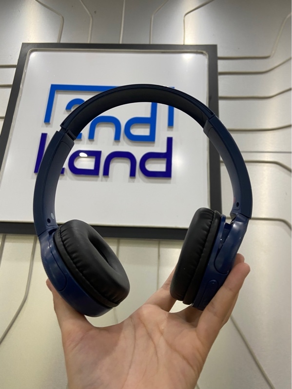 Tai nghe sony WH-CH510 - Màu xanh dương - Ngoại hình: 97% - Tai trái dán keo không xoay được - Body - không bảo hành