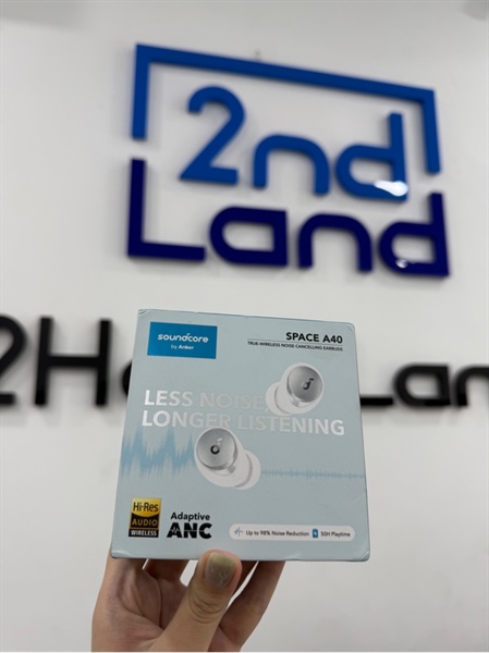 Tai nghe Soundcare by Anker Space A40 - Màu trắng - Ngoại hình 98% - FullBox