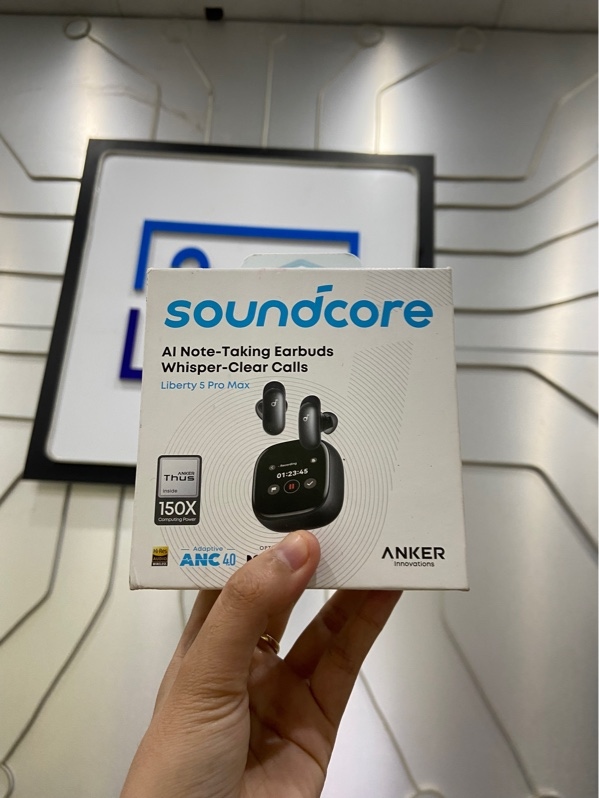 Tai nghe Soundcore Liberty 5 Promax - Màu đen - Ngoại hình: 98% - Kèm Box