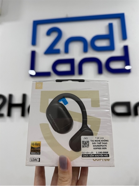 Tai nghe Soundpeats Go Free - Màu đen - Ngoại hình 97% - FullBox kèm sạc