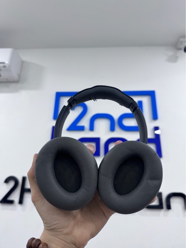Tai nghe Soundpeats Space Black - Màu đen - Ngoại hình 97% - Tróc da nhiều, mòn chữ - Kèm box, cáp sạc USB-C, thiếu dây 3.5mm