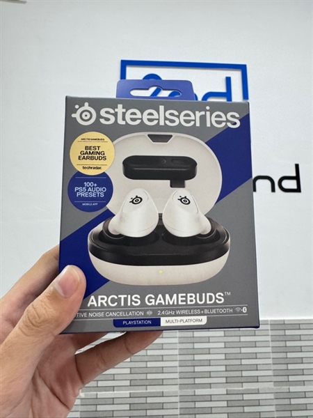 Tai nghe Steel Series Arctis Gamebuds - 2 mode bluetooth + 2.4G - Màu trắng - Ngoại hình: 98% - Fullbox