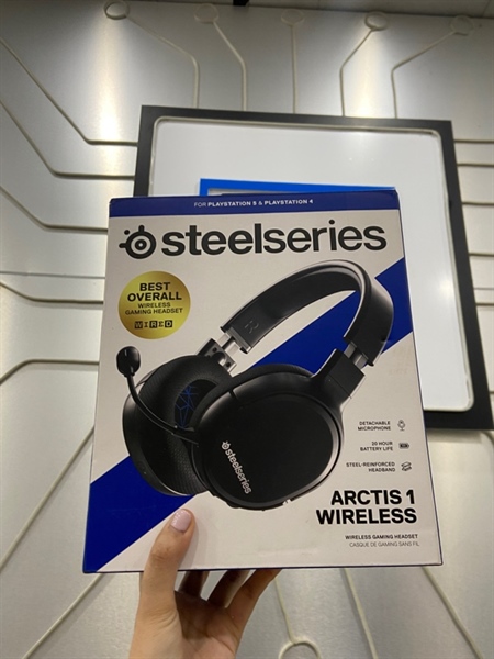 Tai nghe Steelseries Arctics 1 Wireless - Màu đen - Ngoại hình 97% - Đệm trên bong tróc - FullBox (thiếu mic) 3