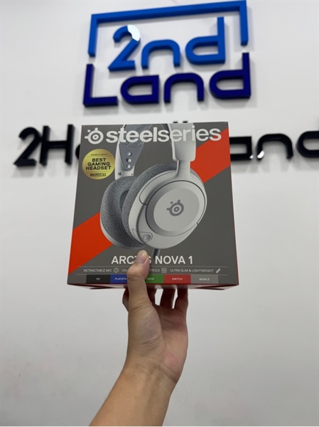 Tai nghe Steelseries Arctis Nova 1 - Màu trắng - Ngoại hình 97% - Kèm dây kết nối 3