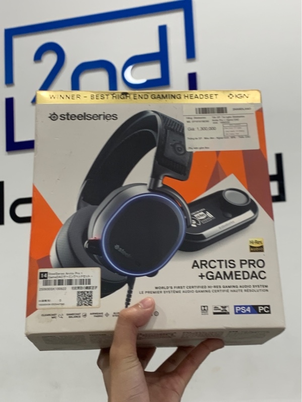 Tai nghe Steelseries arctis pro+ game dac - Màu đen - Ngoại hình: 97% - Thiếu dac - Body