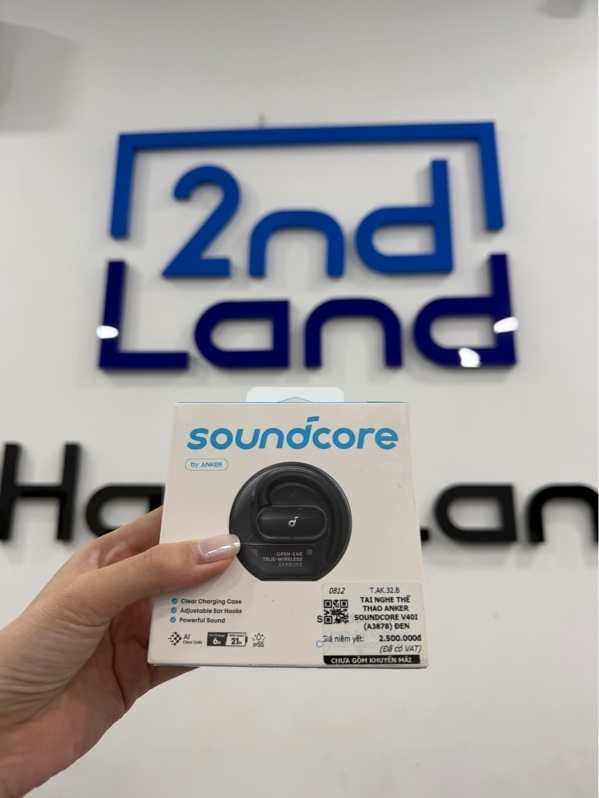 Tai nghe thể thao soundcore V40i - Màu đen - Ngoại hình 98% - Kèm box , dây usb-c
