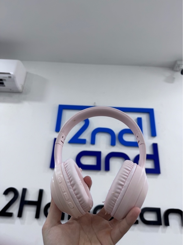 Tai nghe Thinkplus TH10 - Màu hồng - Ngoại hình 96% - Tróc đệm tai - Kèm túi, cáp sạc