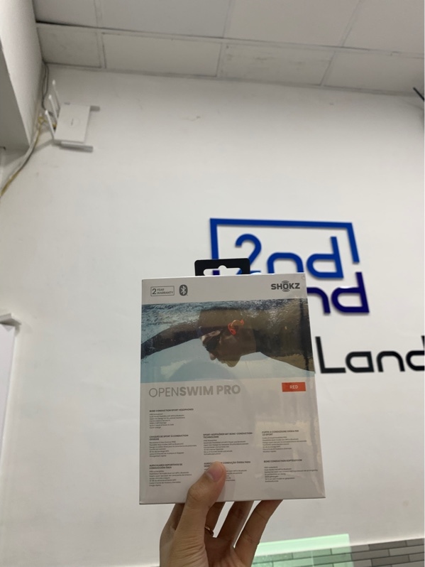 Tai nghe truyền âm qua xương Shokz Openswim Pro - Màu đỏ - Newseal