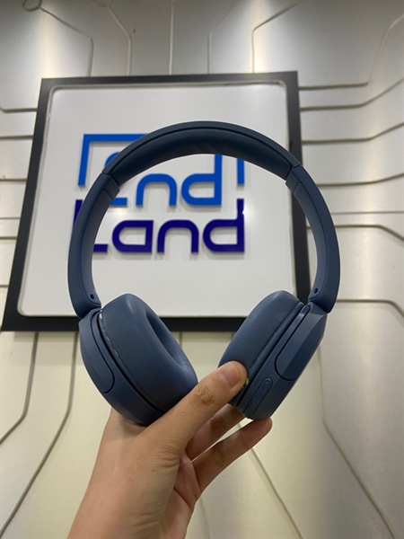 Tai nghe WH-CH520 - Màu xanh dương - Ngoại hình: 98% - Tróc da đệm tai nhẹ - Body