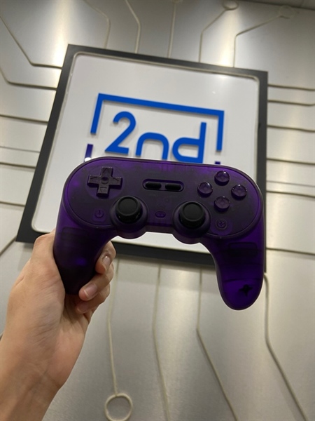 Tay cầm 8Bitdo Pro 2 Bluetooh Gamepad - 4 Mode:Windows, Switch, Android, Apple, Steam - Màu tím - Ngoại hình: 98% - FullBox