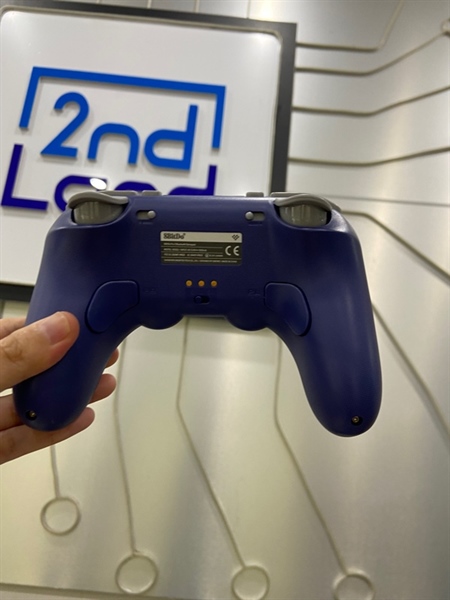 Tay cầm 8Bitdo Pro 3 - 3 Mode - Màu xanh tím - Ngoại hình: 98% - Kèm đế sạc + receiver + bộ cần analog + nút thay thế + cáp kết nối 2