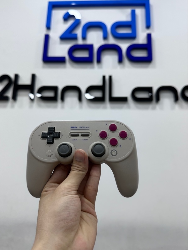 Tay cầm 8BitDo SN30 Pro+ - 2 mode: dây + bluetooth - Màu kem - Ngoại hình 97% - Body