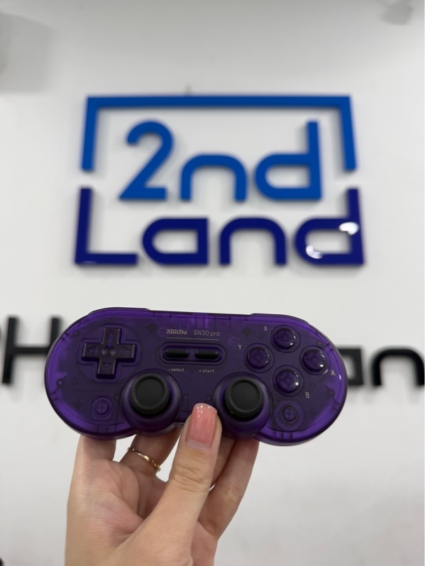 Tay cầm 8BitDo SN30 Pro Bluetooth - Màu tím - Ngoại hình 97.5% - Kèm box , dây sạc