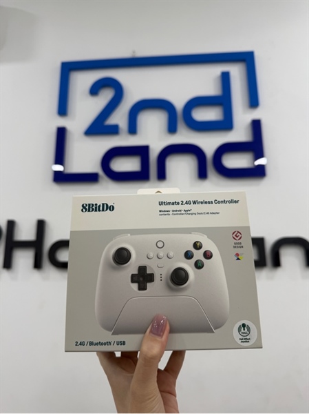 Tay cầm 8Bitdo Ultimate 2.4G Wireless Controller - Màu trắng - Ngoại hình 97% - FullBox