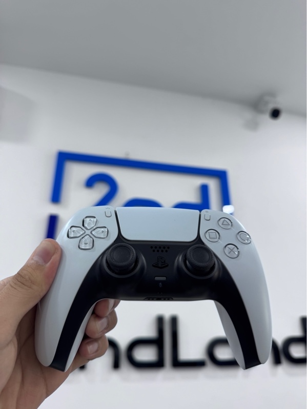 Tay cầm chơi game PS5 Dual Sense - Màu trắng đen - Ngoại hình 97% - Trầy - Fullbox