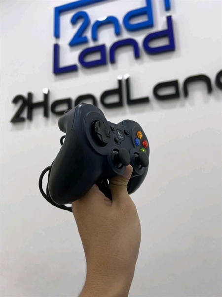 Tay cầm có dây Logitech Gamepad F310 - Màu xanh - Ngoại hình 97% - Nút RP hơi lỏng - Body 1
