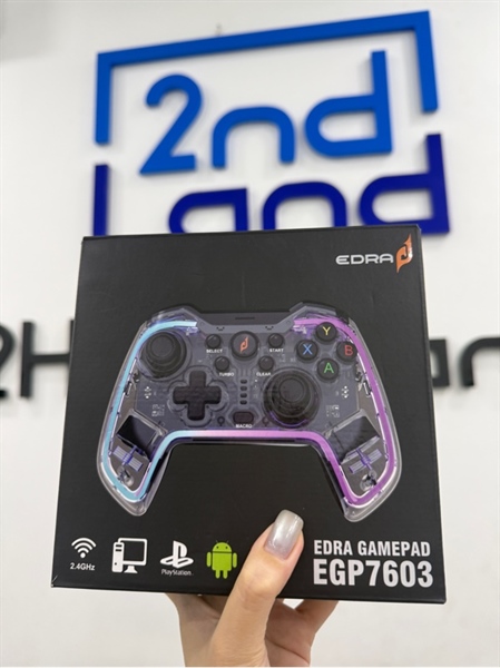Tay cầm Edra EGP7603 - Màu đen - Ngoại hình 98% - FullBox