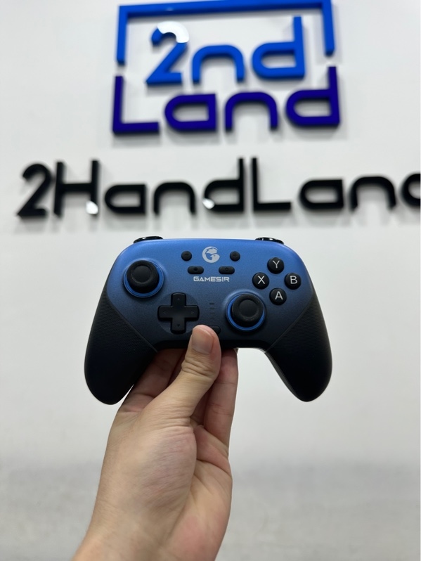 Tay cầm Gamesir T4n Pro - 3 mode : dây , receiver , bluetooth - Màu xanh đen - Ngoại hình 98% - Kèm dock sạc + Receiver