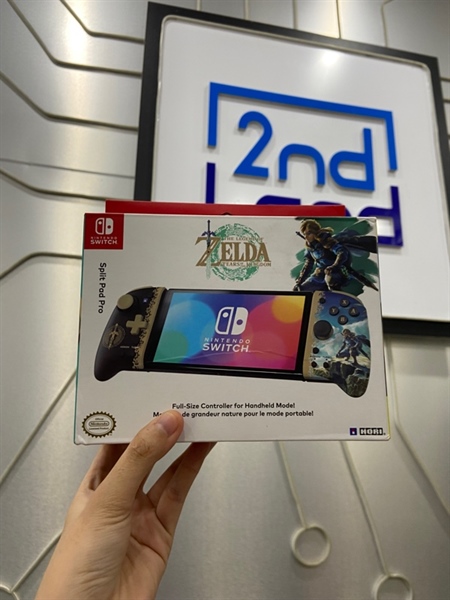 Tay cầm HORI Split Pad Pro The Legend of Zelda: Tears of The Kingdom for Nintendo Switch - Màu đen - Ngoại hình: 98% - FullBox 2