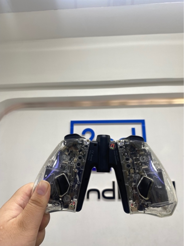 Tay cầm IINE Elite Plus Joypad Trong Suốt (Model L736) - For Nintendo Switch - Màu đen - Ngoại hình 97% - Bụi trong - Kèm grip
