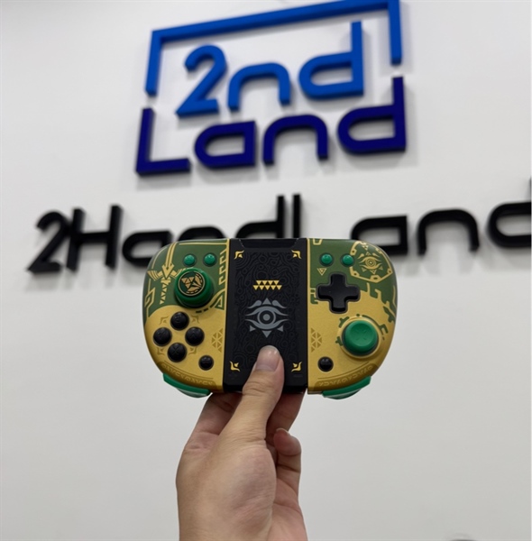 Tay cầm IINE Nintendo Switch Neptune Mechanical Joypad Zelda Tears of the Kingdom - Màu xanh - Ngoại hình 97% - lờn nhiều nút - Kèm Grip ( SẢN PHẨM KHÔNG BẢO HÀNH )