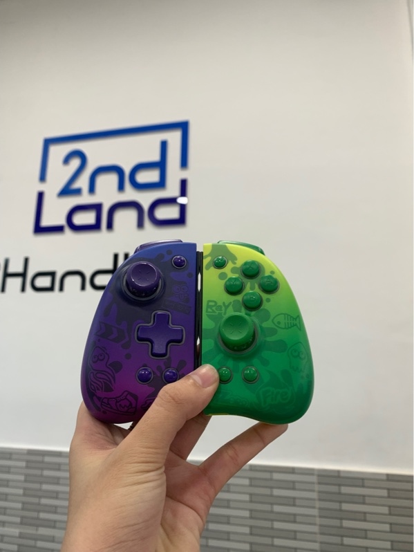 Tay Cầm Joy-con Joypad Splatoon 3 Cho Nintendo Switch IINE L767 - Màu tím xanh - Ngoại hình: 98% - Body
