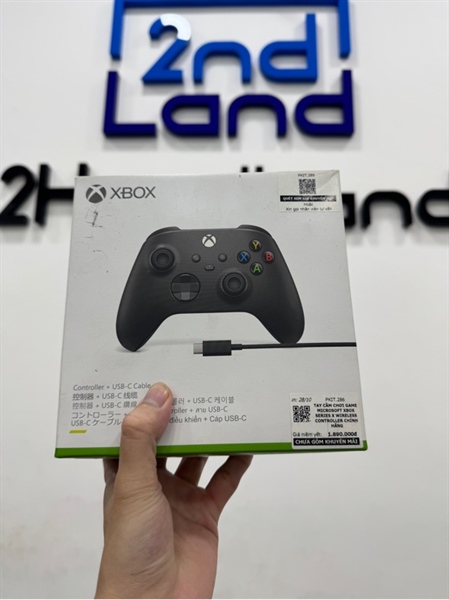 Tay cầm Microsoft Xbox Series X - 2 mode: dây, bluetooth - Màu đen - Ngoại hình 98% - Fullbox 3