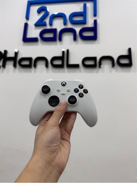 Tay cầm Microsoft Xbox Wireless Controller Robot White - Màu trắng - Ngoại hình 97% - Kèm box + Xbox one li-ion rechargeable battery
