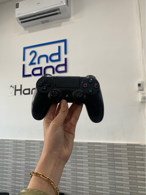 Tay cầm PS4 - Màu đen - Ngoại hình: 96% - Trôi cần trái, tróc đệm cao su - Body