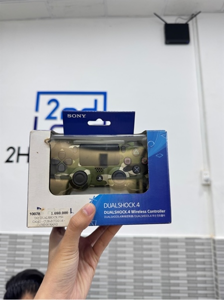 Tay cầm PS4 - Màu xanh lá - Ngoại hình 97% - Trôi 2 cần nhẹ