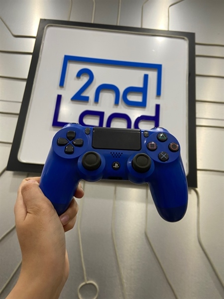 Tay cầm PS4 - Màu xanh - Ngoại hình: 98% - Body