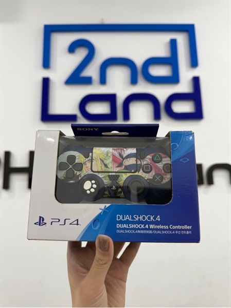 Tay cầm PS4 - Màu xanh - Ngoại hình 98% - Box