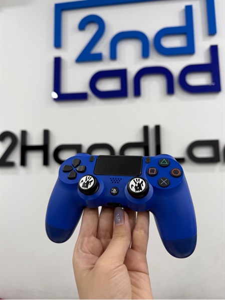 Tay cầm PS4 - Màu xanh - Ngoại hình 98% - Kèm dây kết nối
