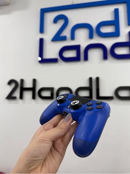 Tay cầm PS4 - Màu xanh - Ngoại hình 98% - Kèm dây kết nối 1
