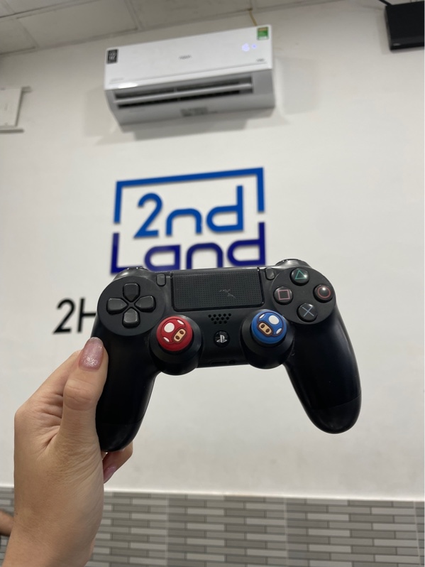 Tay cầm PS4 slim - Màu đen - Ngoại hình: 97% - Tróc cao su, trôi cần phải - Body