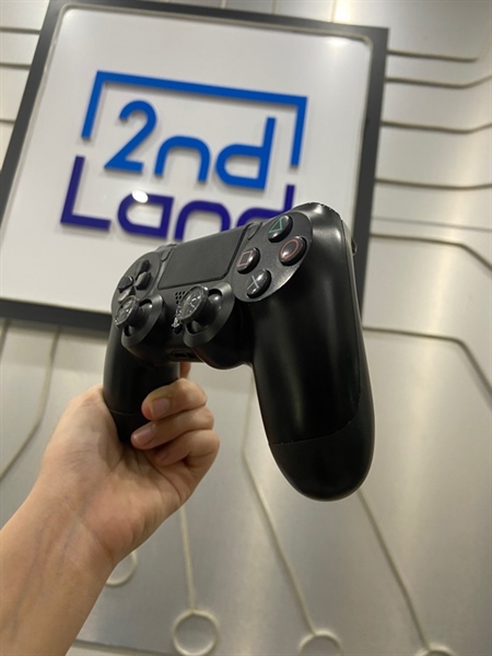 Tay cầm PS4 Slim - Màu đen - Ngoại hình: 98% - Tróc 2 đệm cao su analog - Body 1