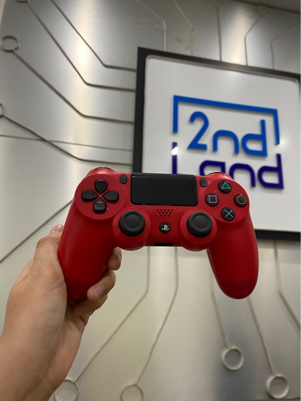 Tay cầm PS4 Slim - Màu đỏ - Ngoại hình: 97% - Body