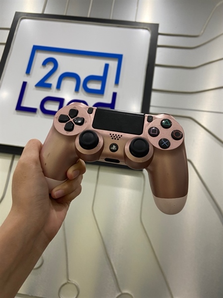 Tay cầm PS4 Slim - Màu hồng - Ngoại hình: 97% - Mất loa - Body