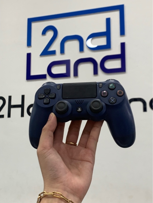 Tay cầm PS4 slim - Màu xanh - Ngoại hình: 97% - Body