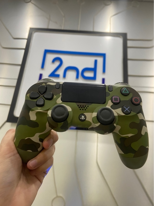Tay cầm PS4 Slim - Màu xanh - Ngoại hình: 97% - Ố cấn - Body