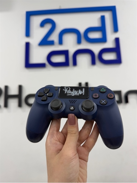 Tay cầm PS4 Slim - Màu xanh - Ngoại hình 97% - Trầy - Body