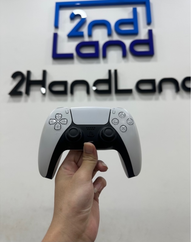 Tay cầm PS5 DualSense (CFI-ZCT1G) - Màu trắng - Ngoại hình 97% - thân tay cầm bám ố vàng - Kèm hộp đựng BOONA