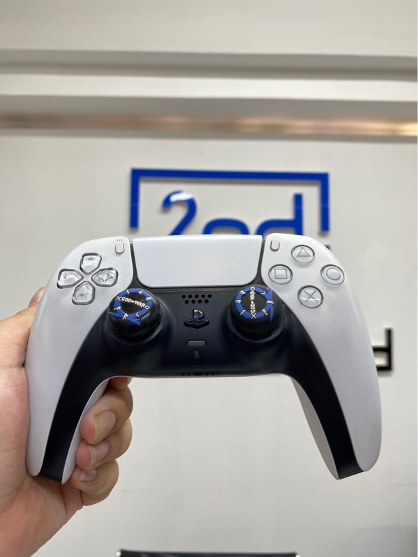 Tay cầm PS5 - Màu trắng - Ngoại hình 97% - 2 nút nứt - Body
