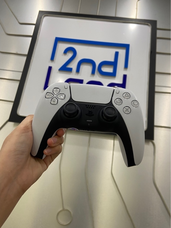 Tay cầm PS5 - Màu trắng - Ngoại hình: 98% - Kèm Box