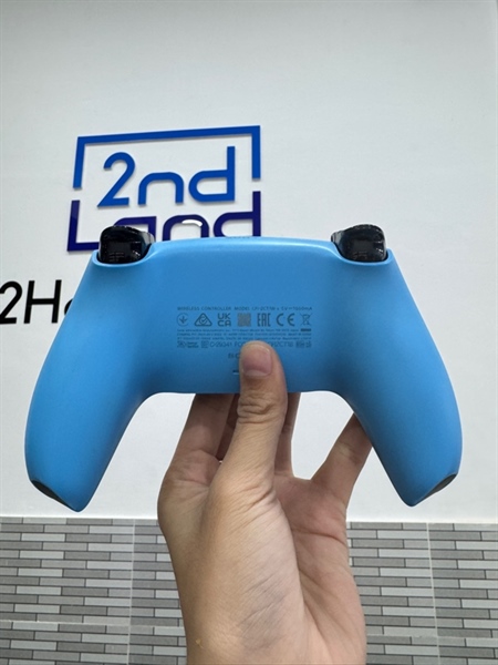 Tay cầm PS5 - Màu xanh dương - Ngoại hình 98% - Trôi cần nhẹ 2 bên - Fullbox 3