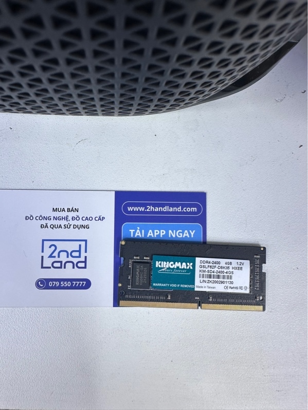 Thanh ram laptop Kingmax DDR4 4GB - bus 2400 - Màu đen - Ngoại hình 98% - Body