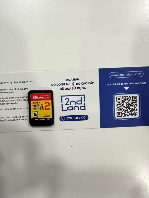 Thẻ game Nintendo - Super Mario Maker 2 - Body