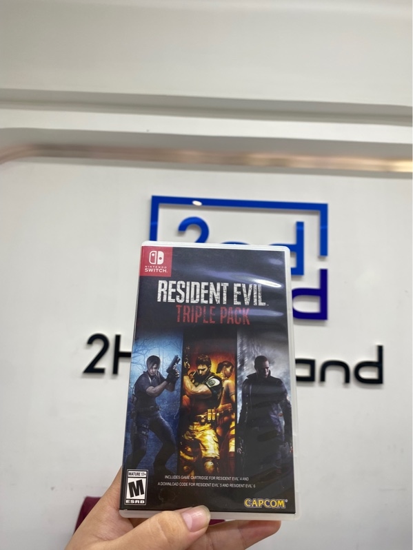 Thẻ game Nintendo switch resident evil triple pack - Ngoại hình 98% - Kèm Box