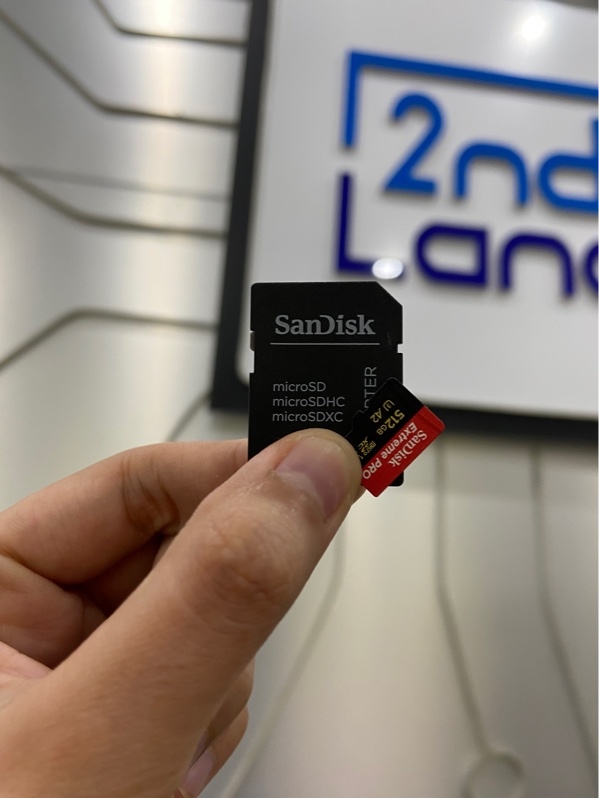 Thẻ nhớ MicroSDXC Sandisk Extreme Pro 512GB V30 U3 200MB/S - Màu đen - Ngoại hình: 98% - Body